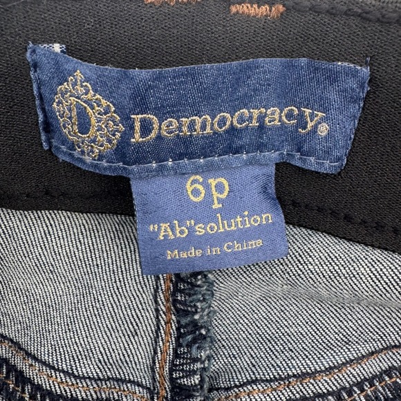Democracy Natalie Ab Solution Straight Leg Jeans Indigo Women's Size 6P - Picture 8 of 16